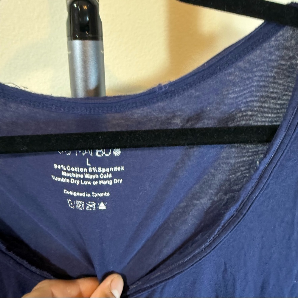 Versatile Navy Blue Women's Short Sleeve Tee - Picture 3 of 4